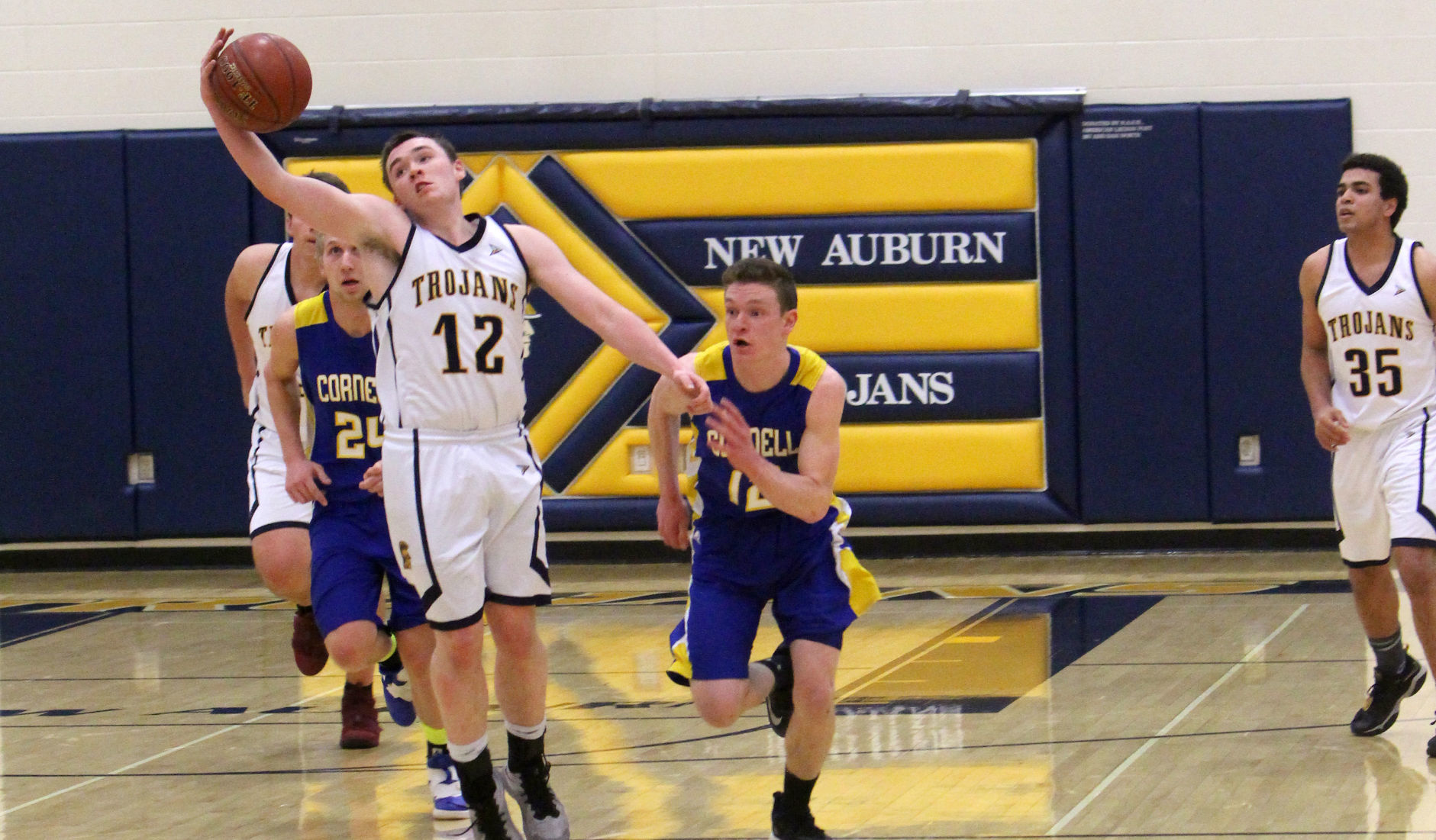 Cornell at New Auburn boys basketball 2-18-19